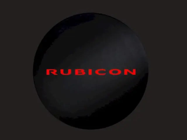 Spare Tire Cover, Red Rubicon 10th Anniversary Logo