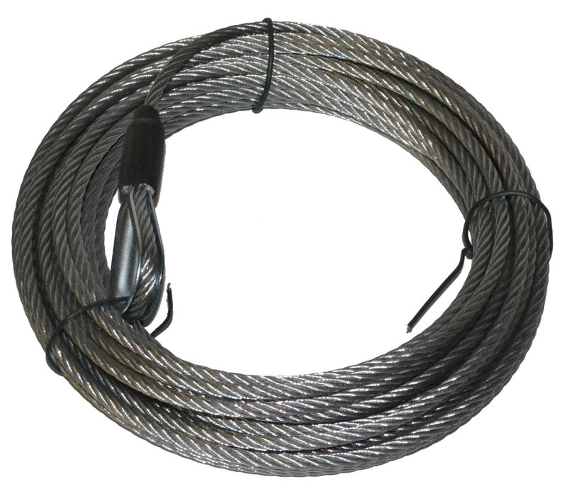 Warn 79835 WIRE ROPE ASSEMBLY 3/16 Inch Diameter x 35 Foot Length