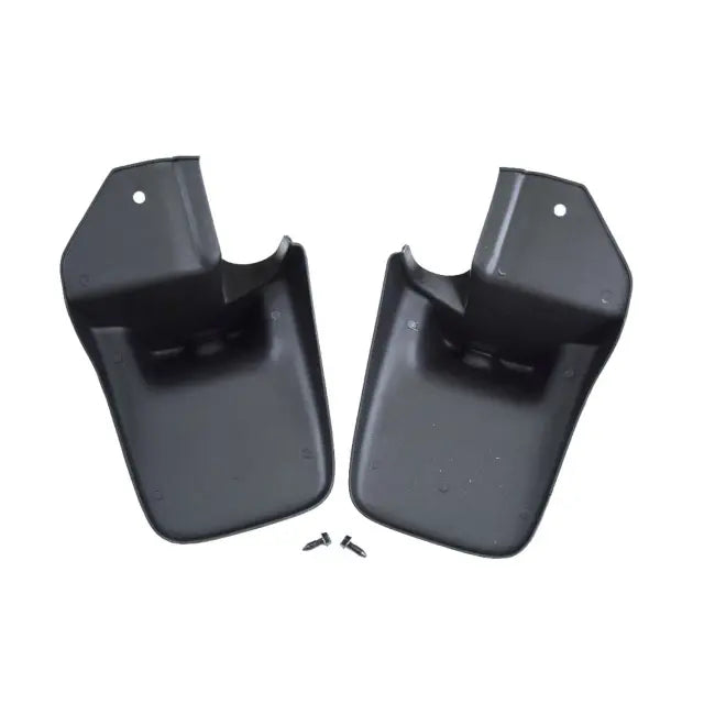 Molded Splash Guards, Front, Black, Set of 2