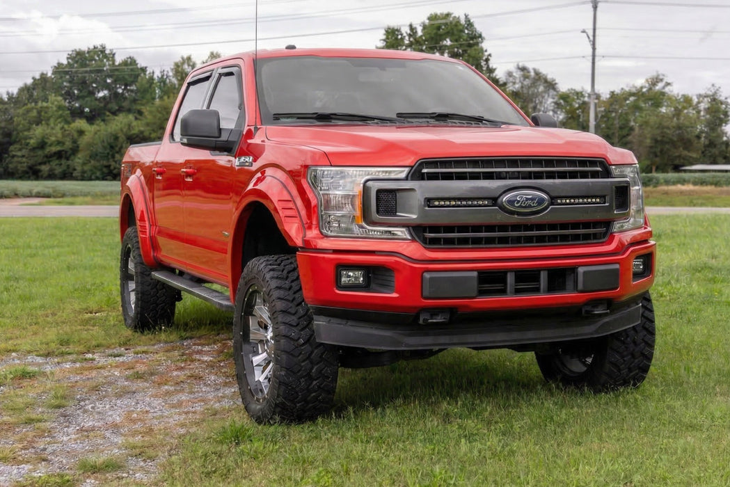 Rough Country Fender Flares, SF1, PQ Race Red, Ford F-150 2WD/4WD (2018-2020), view 6