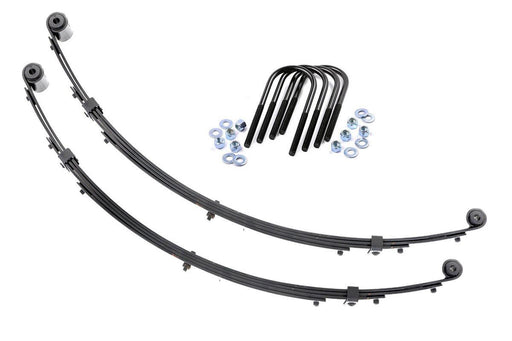 Rough Country Front Leaf Springs, 4" Lift, Pair, Jeep Wrangler YJ 4WD (1987-1995)