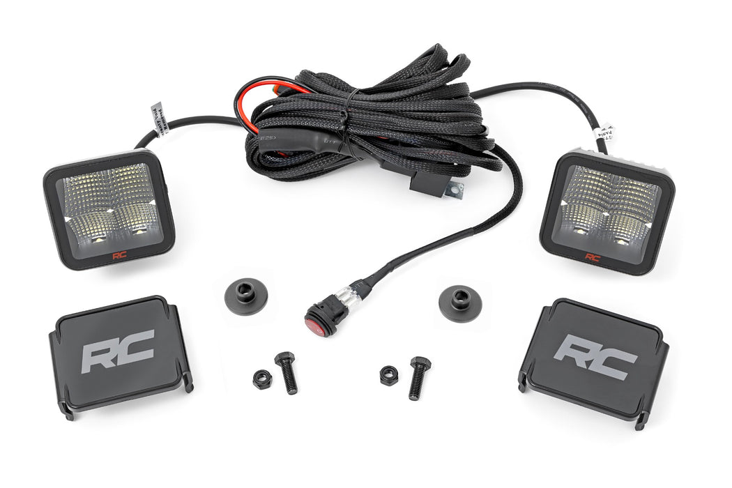 LED Light Kit - Ditch Mount - 2 inch Spectrum Pair - Spot Pattern - Ford Bronco (21-24)
