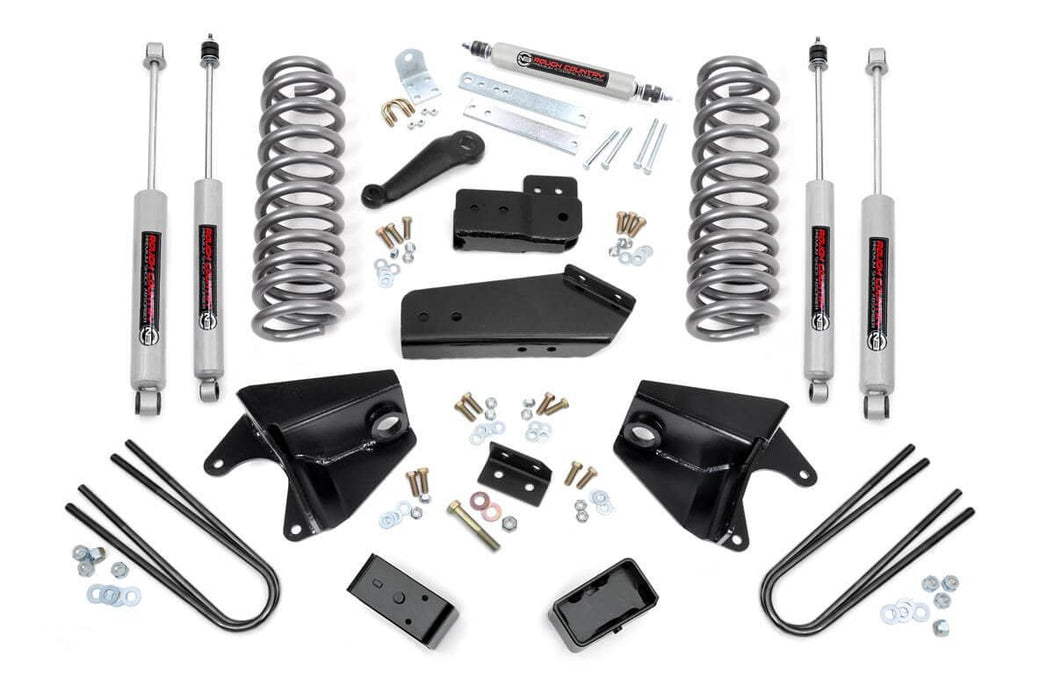 Rough Country 4 Inch Lift Kit, Rear Blocks, Ford Bronco 4WD (1980-1996)