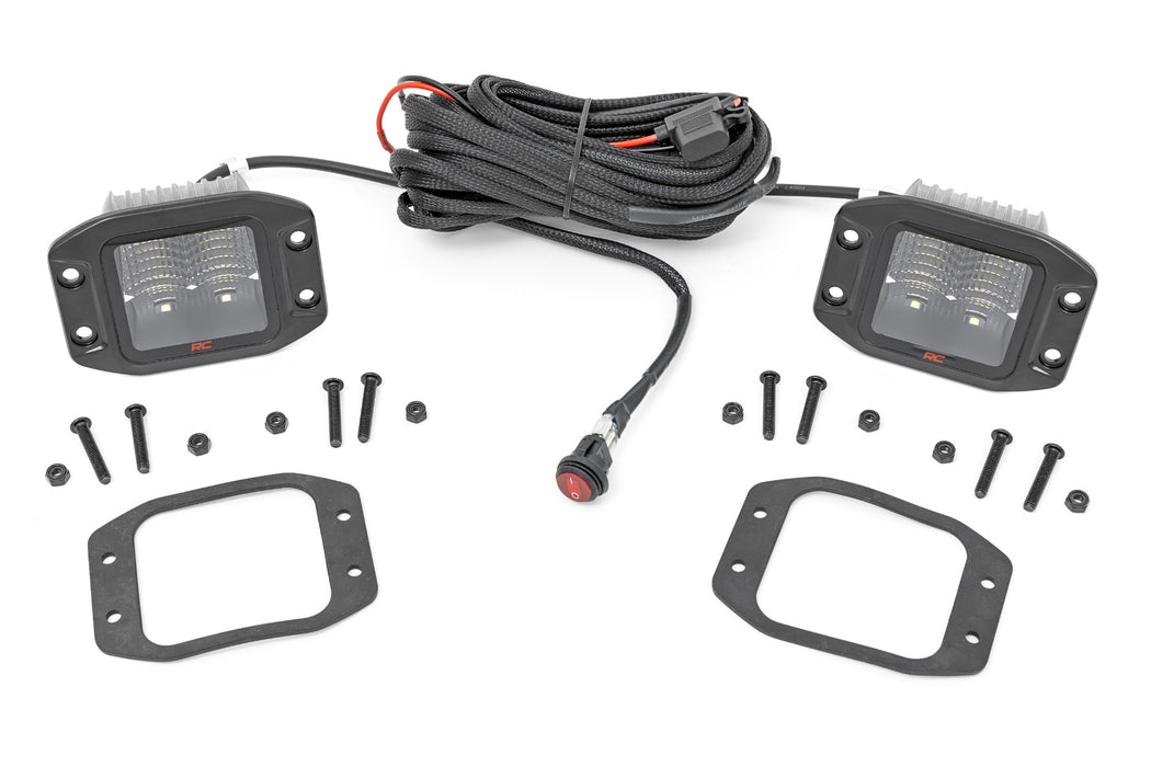 Rough Country 2 Inch Spectrum Series LED Light Pods - Flush Mount