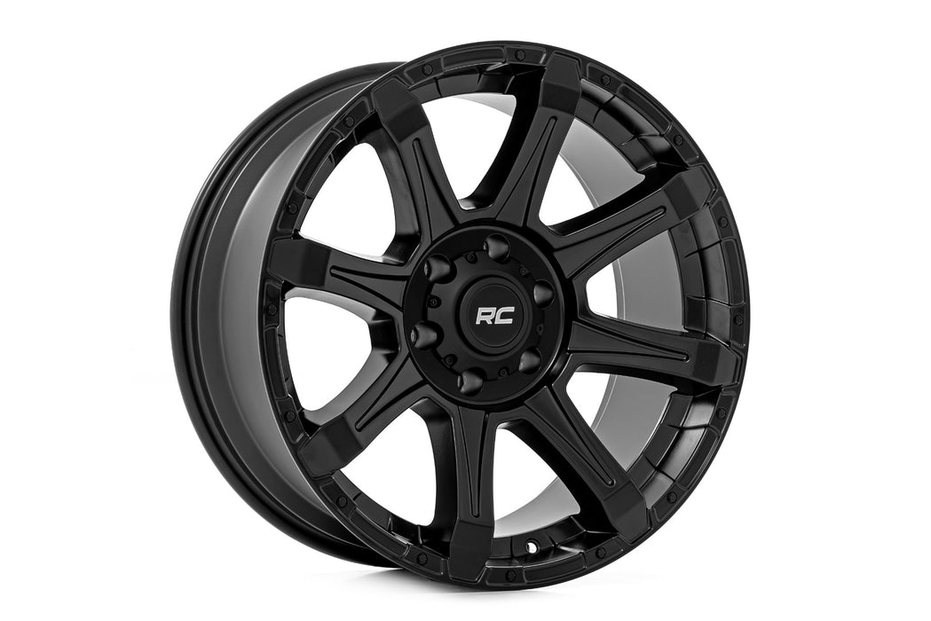 Rough Country 81 Series Wheel - One-Piece - Semi Gloss Black - 20x9 - 5x150 - +18mm