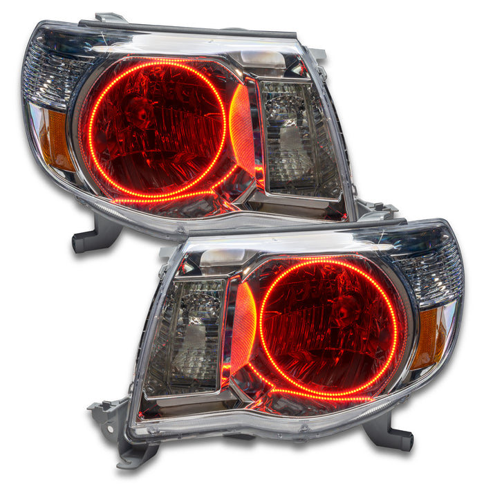 ORACLE 2005-2011 Toyota Tacoma Pre-Assembled Halo Headlights - ColorSHIFT - with No Controller