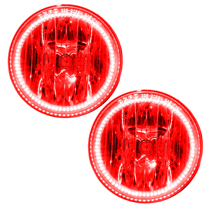 ORACLE 2014-2015 GMC Sierra 1500 Pre-Assembled LED Halo Fog Lights - Red
