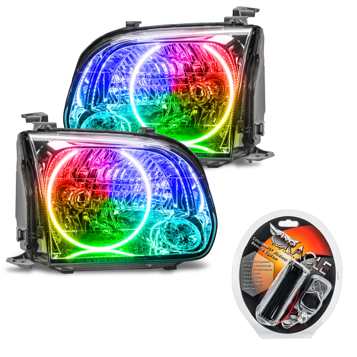 ORACLE 2005-2006 Toyota Tundra Double Cab Pre-Assembled Halo Headlights - ColorSHIFT - with RF Controller