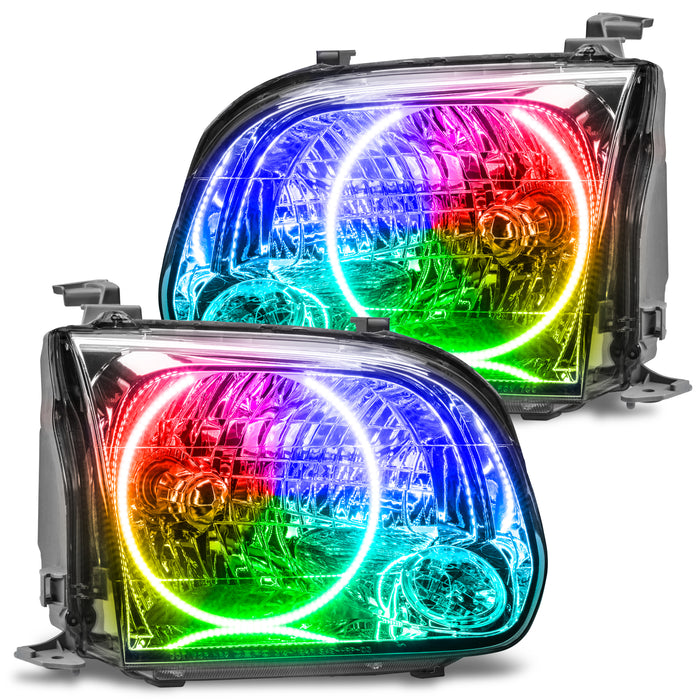 ORACLE 2005-2006 Toyota Tundra Double Cab Pre-Assembled Halo Headlights - ColorSHIFT - with No Controller