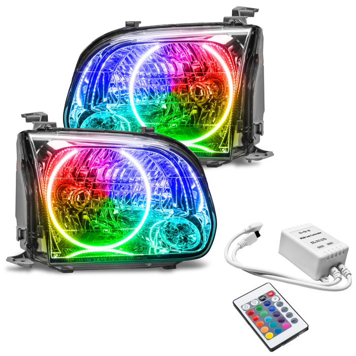ORACLE 2005-2006 Toyota Tundra Double Cab Pre-Assembled Halo Headlights - ColorSHIFT - with Simple Controller