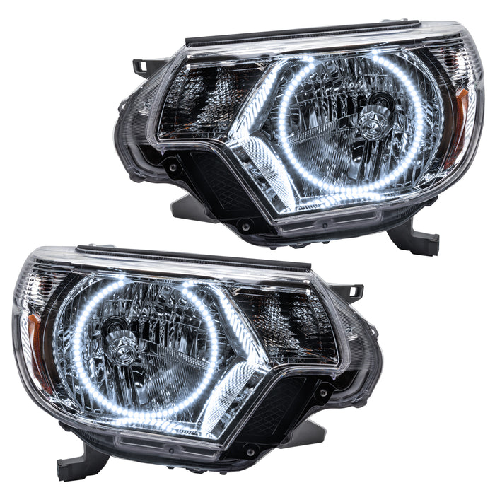 ORACLE 2012-2015 Toyota Tacoma Pre-Assembled Halo Headlights - (Chrome) - White