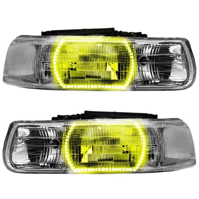 ORACLE 2000-2006 Chevrolet Tahoe/GMC Yukon Pre-Assembled Halo Headlights - ColorSHIFT - with 2.0 Controller