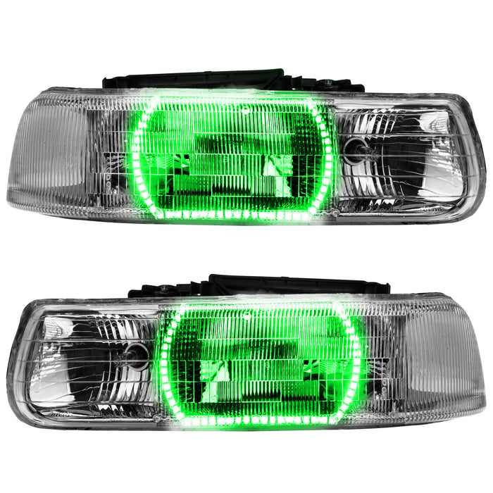 ORACLE 2000-2006 Chevrolet Tahoe/GMC Yukon Pre-Assembled Halo Headlights - ColorSHIFT - with Simple Controller