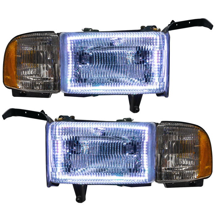 ORACLE 1994-2002 Dodge Ram Pre-Assembled LED Halo Headlights - White