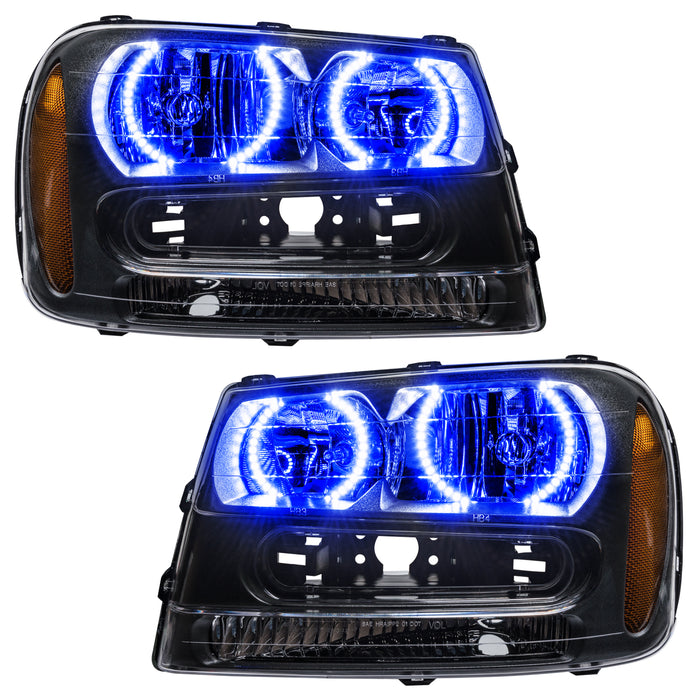 ORACLE 2002-2009 Chevrolet Trail Blazer Pre-Assembled LED Halo Headlights - Blue