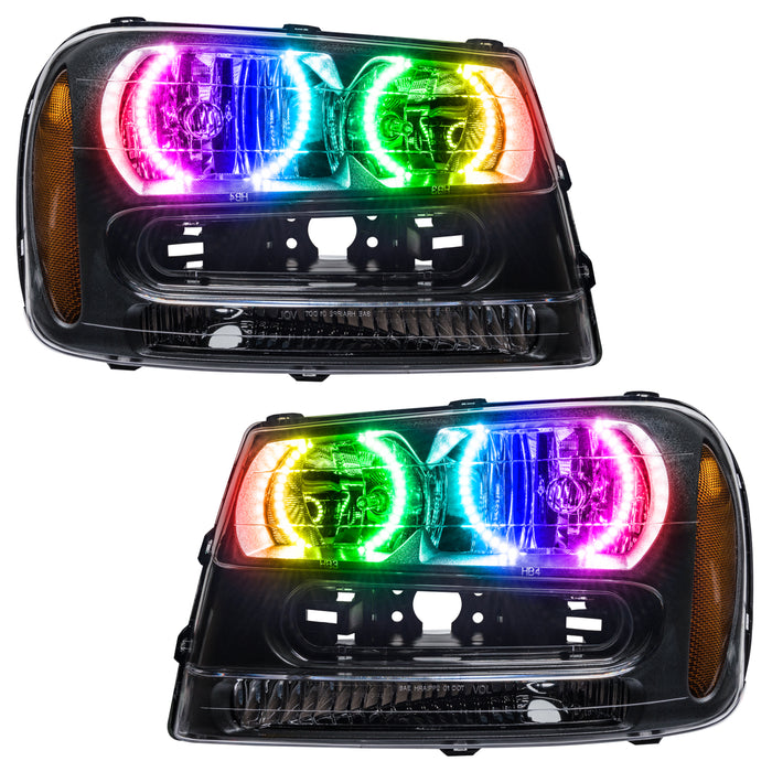 ORACLE 2002-2009 Chevrolet Trail Blazer Pre-Assembled Halo Headlights - ColorSHIFT - with RF Controller
