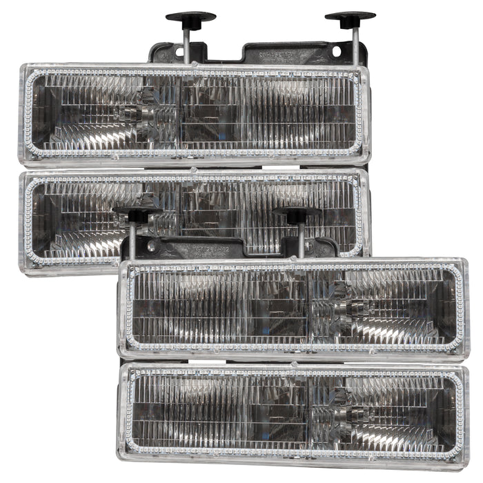 ORACLE 1995-2000 Chevrolet Tahoe Pre-Assembled Halo Headlights - ColorSHIFT - with No Controller