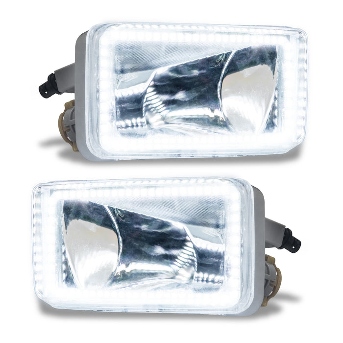 ORACLE 2007-2015 Chevrolet Silverado Pre-Assembled Halo Fog Lights - (Square) - White