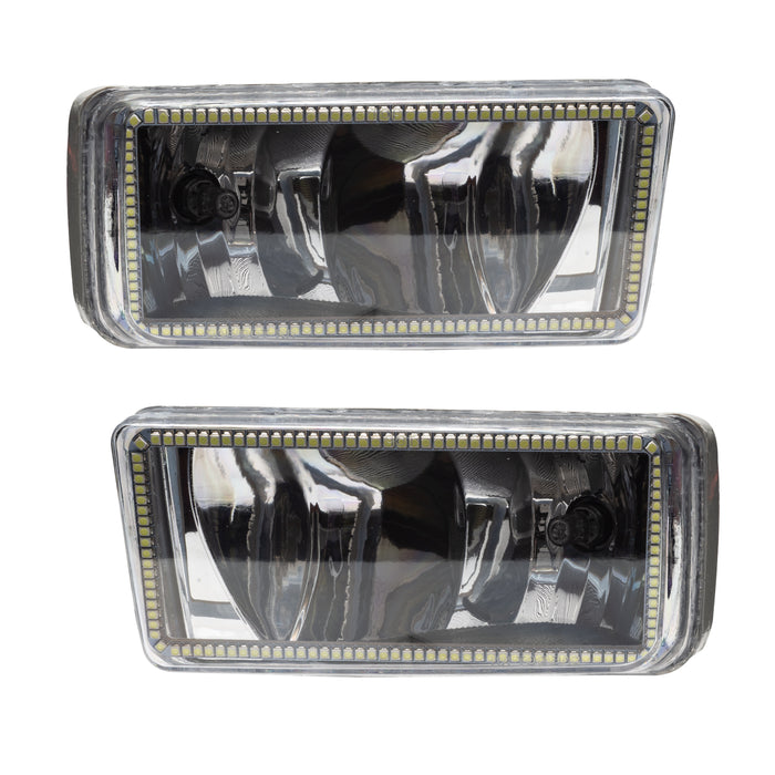 ORACLE 2007-2015 Chevrolet Silverado Pre-Assembled Halo Fog Lights - (Square) - White