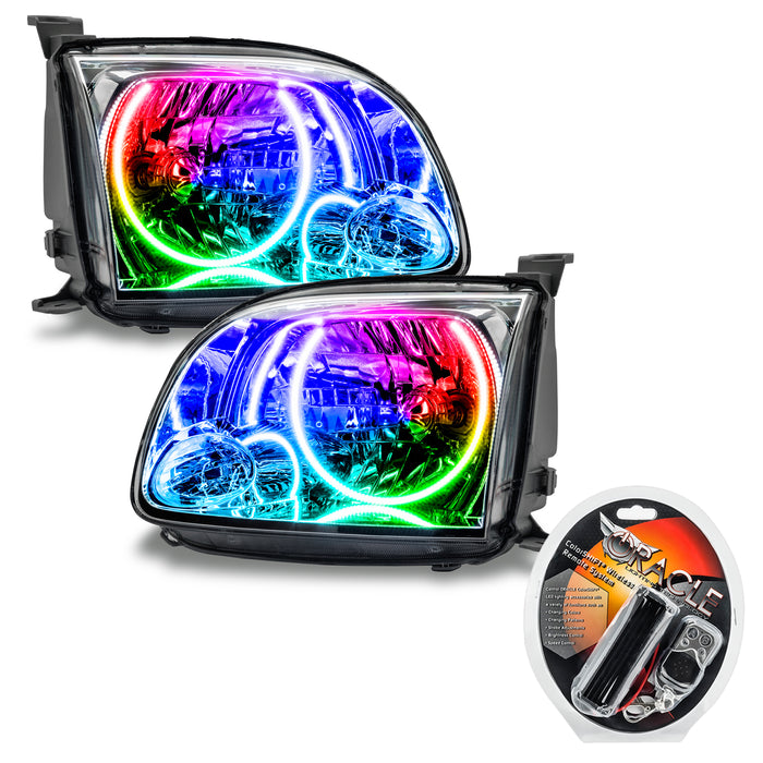 ORACLE 2005-2006 Toyota Tundra Regular/Accessible Cab Pre-Assembled Halo Headlights - ColorSHIFT - with RF Controller