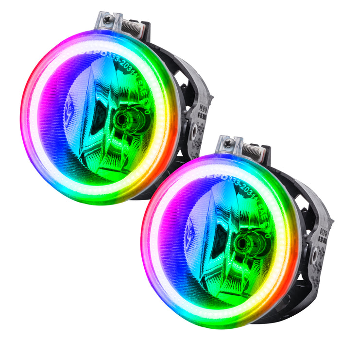 ORACLE 2011-2016 Jeep Patriot Pre-Assembled LED Halo Fog Lights - ColorSHIFT