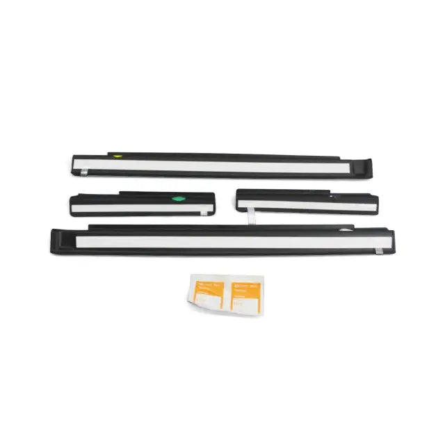 Door Sill Guards, Black Plastic, Set of 4, Jeep Logo