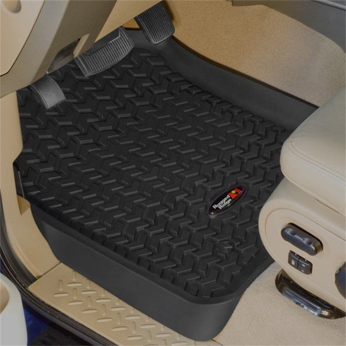All Terrain Floor Liner, Front Pair, Black; 12-16 Ford F-250/F-350