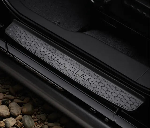 Jeep Wrangler JL 4-Door Door Sill Guards, Black Plastic