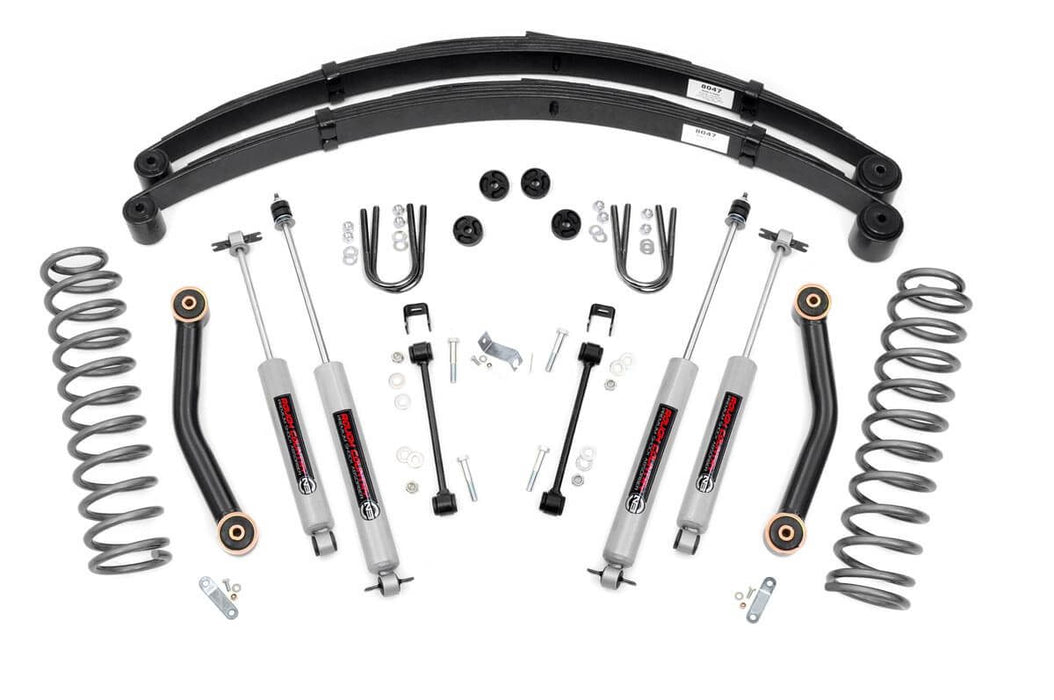 Rough Country 4.5 Inch Lift Kit - RR springs | Jeep Cherokee XJ 2WD/4WD (1984-2001)