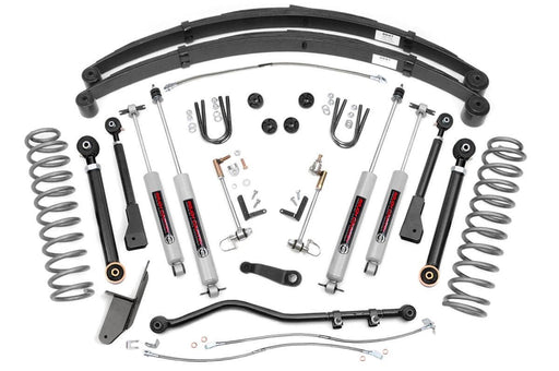 Rough Country 4.5 Inch Lift Kit, RR Springs, X-Series, Jeep Cherokee XJ 2WD/4WD (1984-2001)