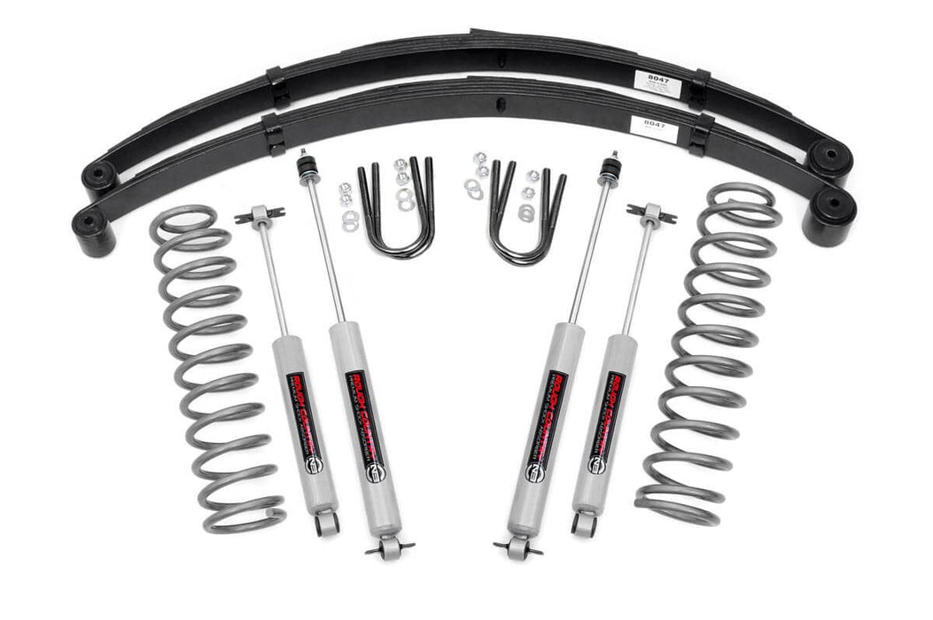 Rough Country 3 Inch Lift Kit - RR Springs | Jeep Cherokee XJ 2WD/4WD (1984-2001)