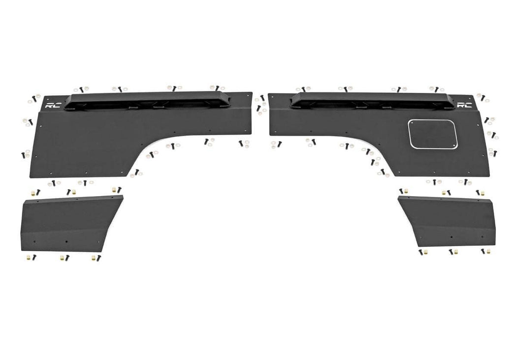 Rough Country Fender & Quarter Panel Armor, Rear, Combo, Jeep Cherokee XJ 2WD/4WD (1984-1996)