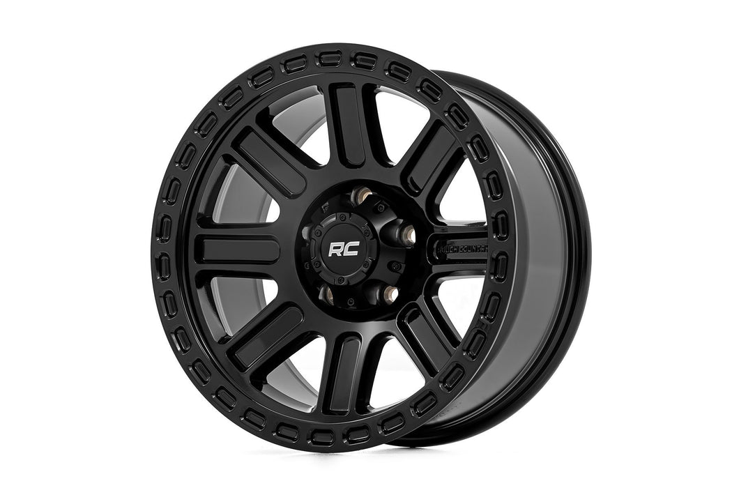Rough Country 84 Series Wheel/Gloss Black/18x8.5/5x5/+0mm