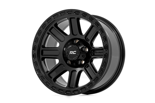Rough Country 84 Series Wheel/Gloss Black/17x8.5/6x5.5/+0mm