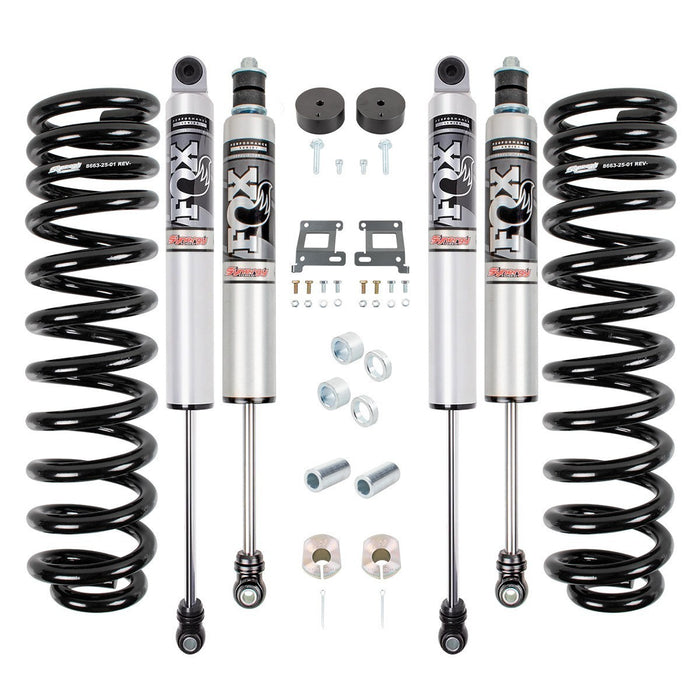 Ford 2005+ Super Duty F-250 / F-350 / F-450 / F-550 4x4 Leveling System Diesel with Fox 2.5 IFP Shocks