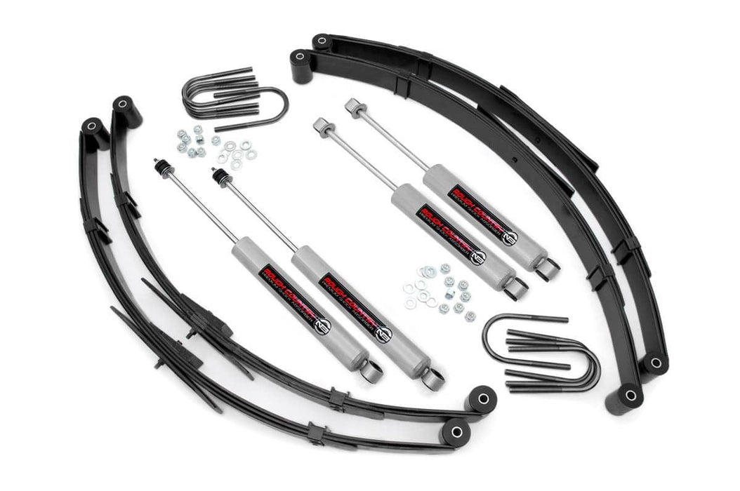 Rough Country 2.5 Inch Lift Kit, Jeep Wrangler YJ 4WD (1987-1995)