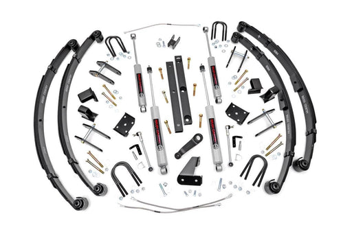 Rough Country 4.5 Inch Lift Kit, X-Series, Power Steer, Jeep Wrangler YJ 4WD (1987-1995)