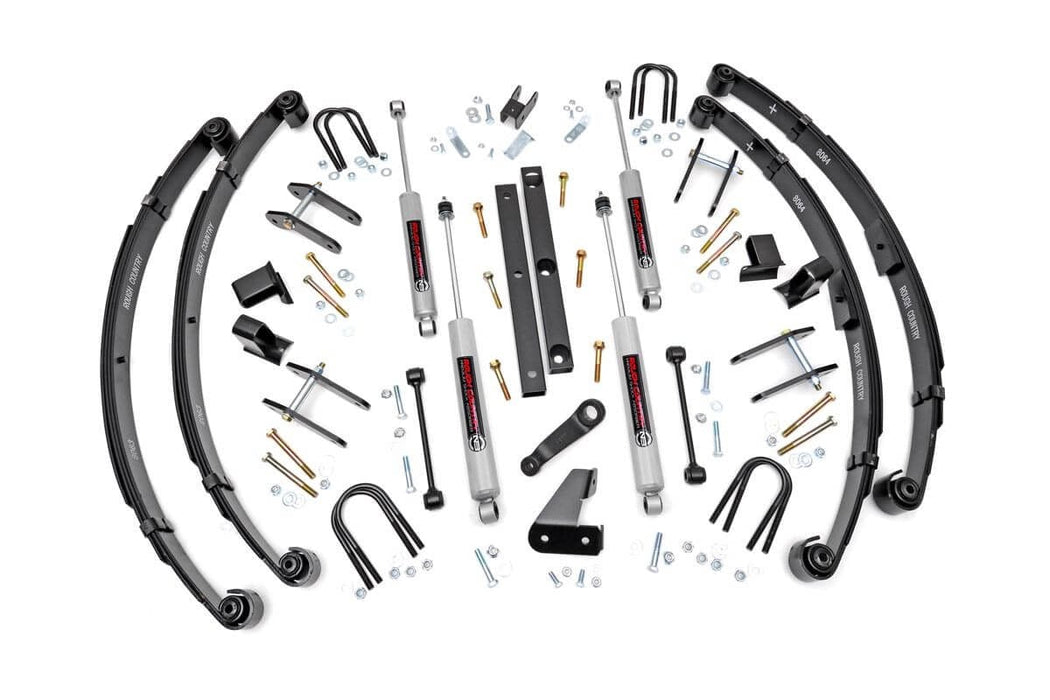 Rough Country 4.5 Inch Lift Kit - Power Steering | Jeep Wrangler YJ 4WD (1987-1995)