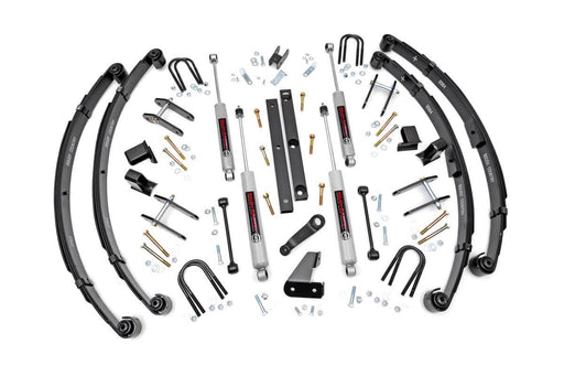 Rough Country 4.5 Inch Lift Kit, Power Steering, Jeep Wrangler YJ 4WD (1987-1995)