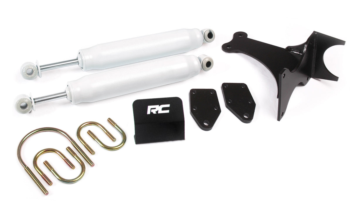 Rough Country Steering Stabilizer - Dual - 2-8 Inch Lift | Ford Super Duty (05-22)