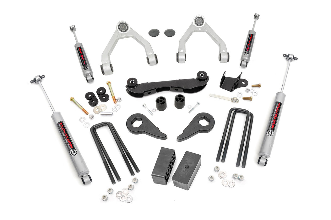Rough Country 2-3 Inch Lift Kit - Rear Blocks | Chevy C1500/K1500 Truck &amp; SUV 4WD (88-99)