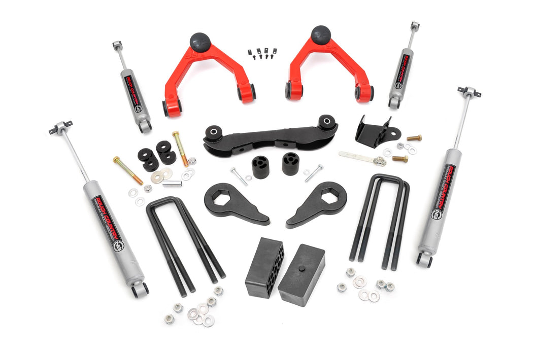 Rough Country 2-3 Inch Lift Kit - Rear Blocks | Chevy C1500/K1500 Truck &amp; SUV 4WD (88-99)