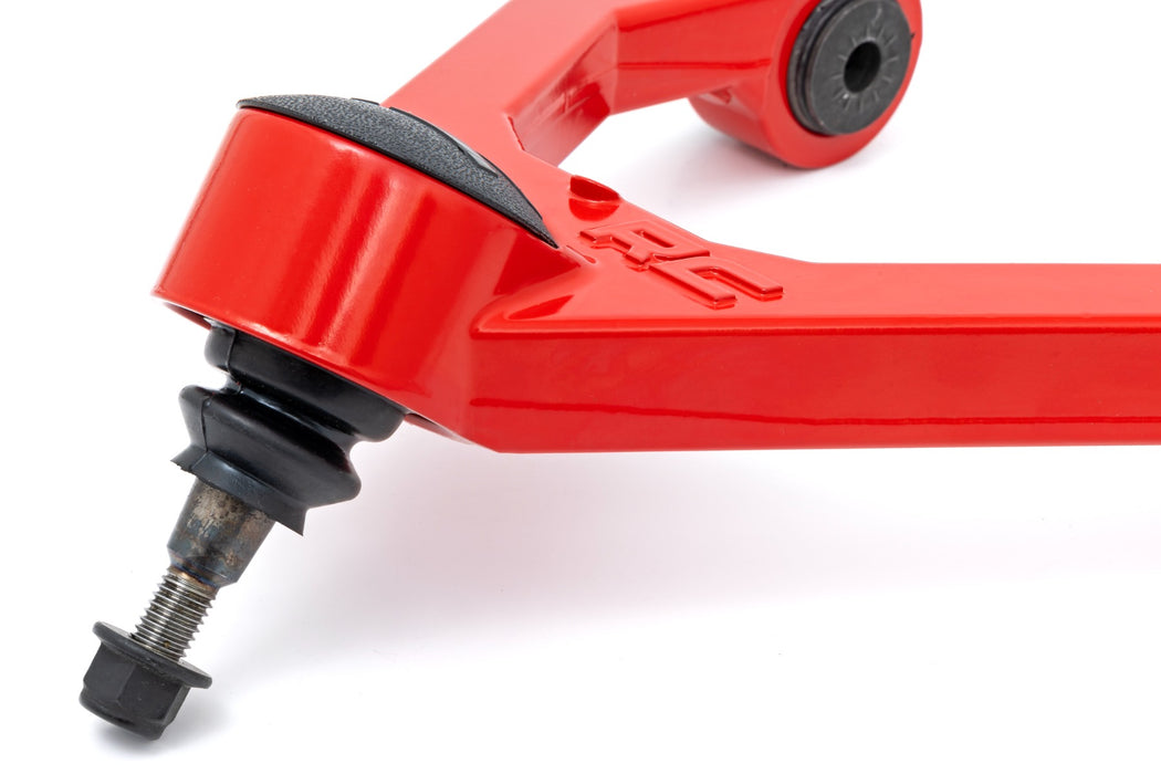 Rough Country Red Forged Upper Control Arms - 2-3 Inch Lift | Chevy C1500/K1500 Truck &amp; SUV (88-99)
