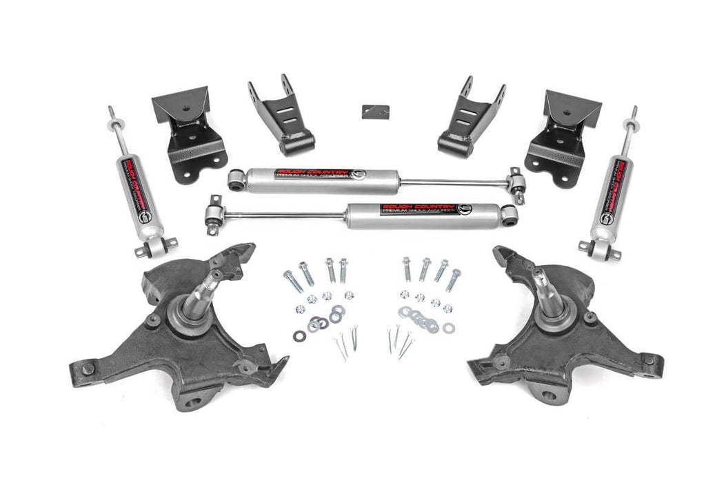 Lowering Kit - 2 Inch FR - 4 Inch RR - Chevy C1500/K1500 Truck 2WD (88-99)