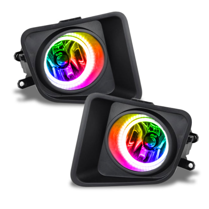 ORACLE 2014-2018 Toyota Tundra Pre-Assembled LED Halo Fog Lights - ColorSHIFT