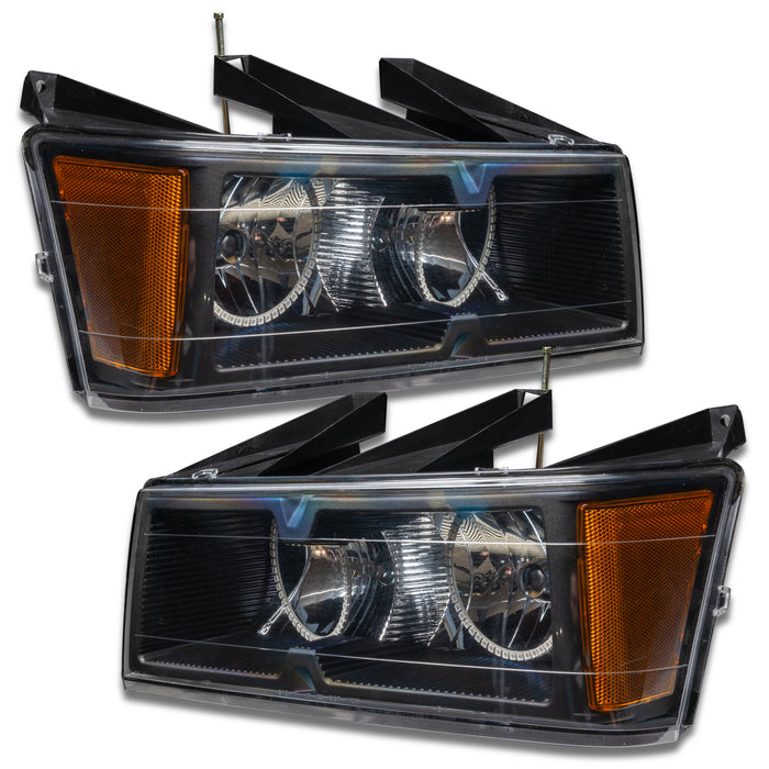 ORACLE 2004-2012 Chevrolet Colorado Pre-Assembled Halo Headlights - ColorSHIFT - with 2.0 Controller