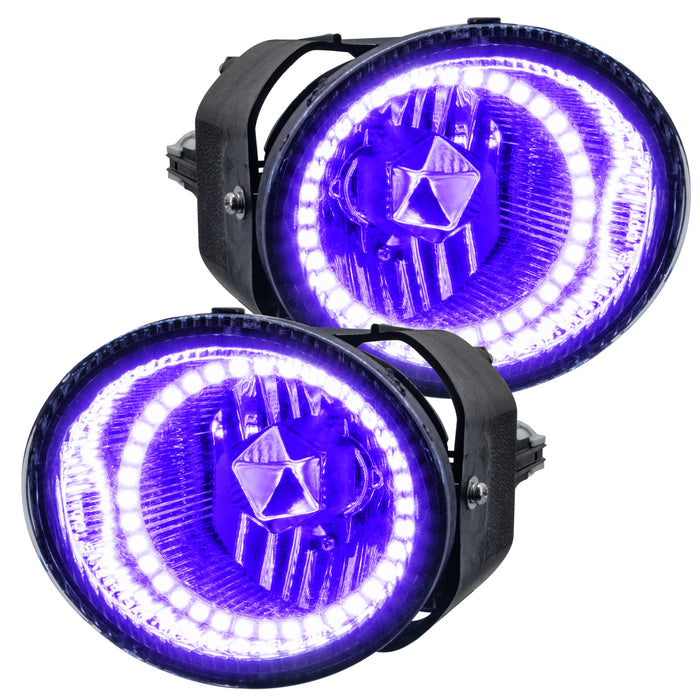 ORACLE 2001-2002 Nissan Frontier Pre-Assembled LED Halo Fog Lights - UV/Purple