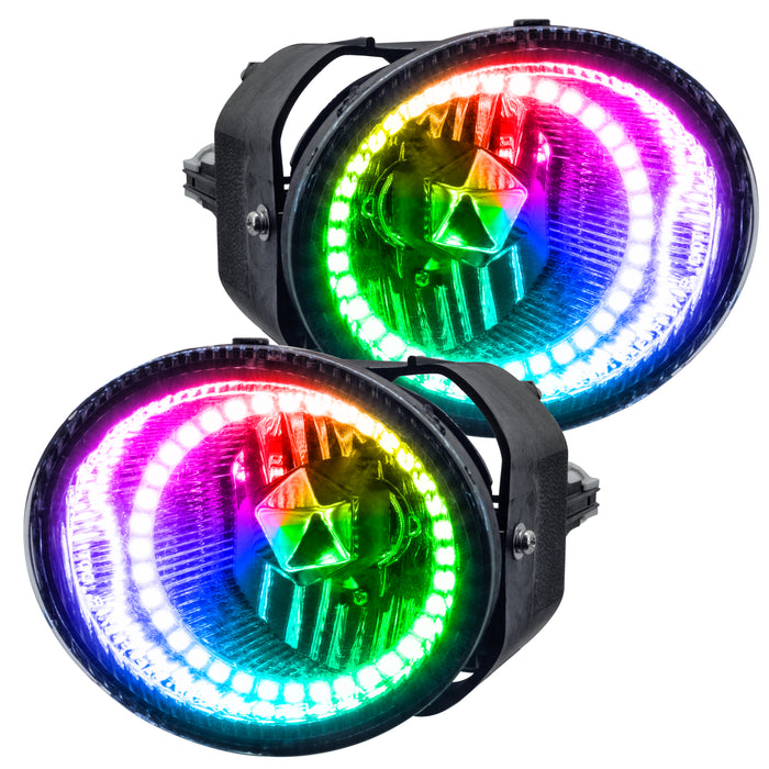 ORACLE 2001-2002 Nissan Frontier Pre-Assembled LED Halo Fog Lights - ColorSHIFT