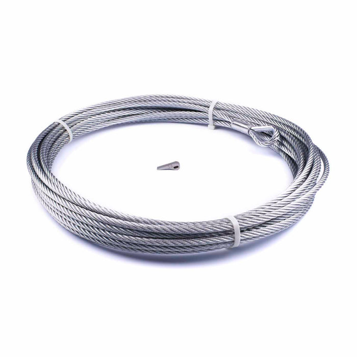 Warn 89213 WIRE ROPE ASSEMBLY 3/8 Inch Diameter x 80 Foot Length