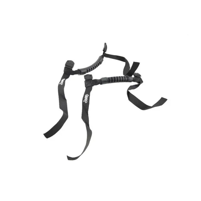Sport Bar Grab Handles, Pair, Embroidered Jeep Logo